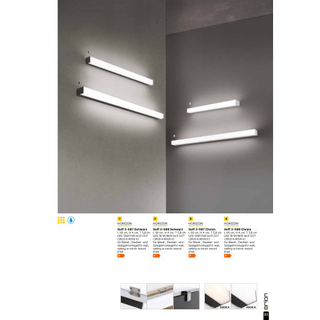 аплик Soff 3-587 schwarz (LED12W/1100lm/2CCT) - Изображение 7