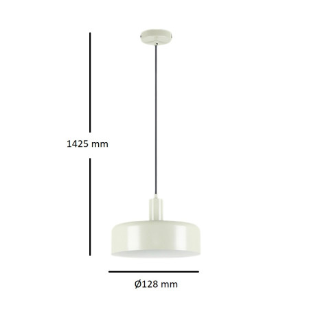 пендел 12567 I3-ALESSIA- LAMP 1L MATT PEARL - Изображение 4