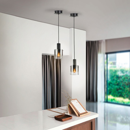 пендел 12809 I3 - VENIZE - LAMP 1L BLACK-SMOKE - Изображение 3