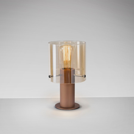 настолна лампа 13002 I3 - VENIZE - TABLE LAMP 1L COPPER-AMBER - Изображение 1