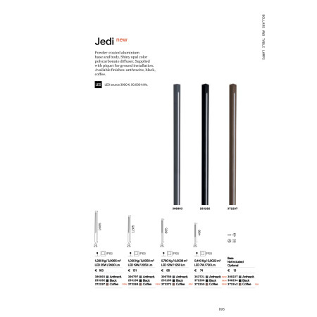 външна лампа JEDI PT H040 COFFEE - Изображение 3