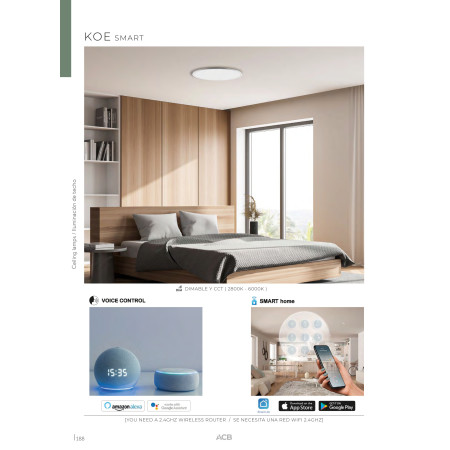 плафон P385243B Ceiling lamp/48cm LED 2800K-5000K White - Изображение 4