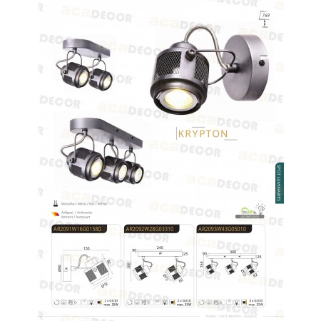 спот лампа AR2093W43G - Изображение 2