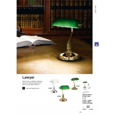 настолна лампа LAWYER TL1 BRUNITO