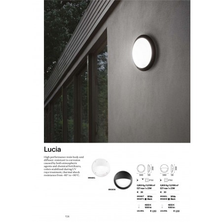 аплик, външна лампа LUCIA-2 AP1 BIANCO