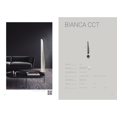 лампион / правостояща лампа 9687 PIE SALON LED - PEQUENO Bianca CCT - Изображение 6