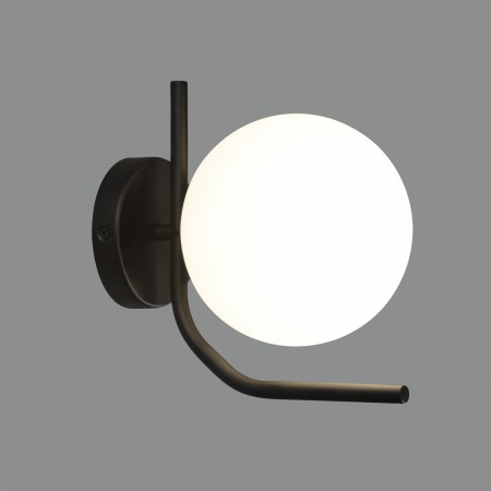 аплик A81632N (16/8163-15 E27 1x15W IP44 Opal/Mat Black) - Изображение 1