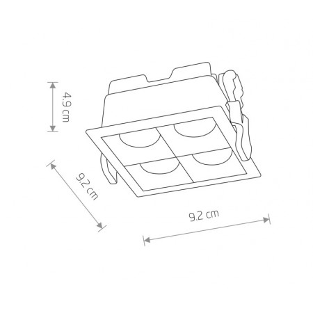 луничка / луна 10064  MIDI LED BLACK 16W 4000K RECESSED - Изображение 6