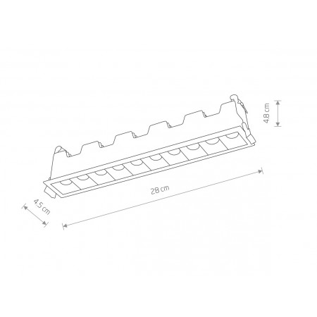 луничка / луна 10046  MINI LED WHITE 20W 4000K RECESSED - Изображение 4