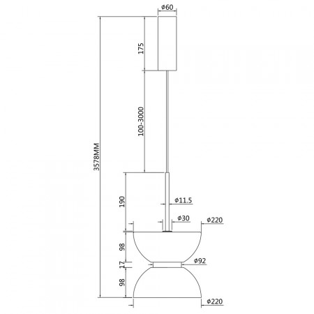 пендел MOD178PL-L11B3K - Изображение 5