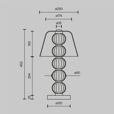 настолна лампа MOD555TL-L8G3K - Изображение 4