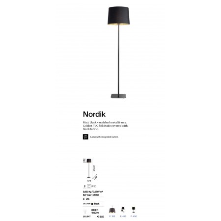 лампион / правостояща лампа NORDIK PT1 - Изображение 3