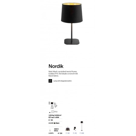 настолна лампа NORDIK TL1 - Изображение 3