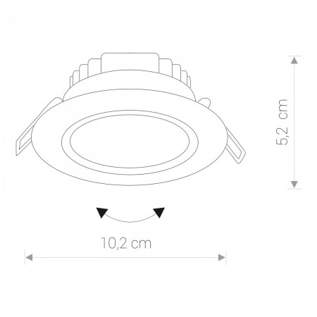 луничка / луна, спот лампа 8990 EOL LED 5W, 4000K - Изображение 1
