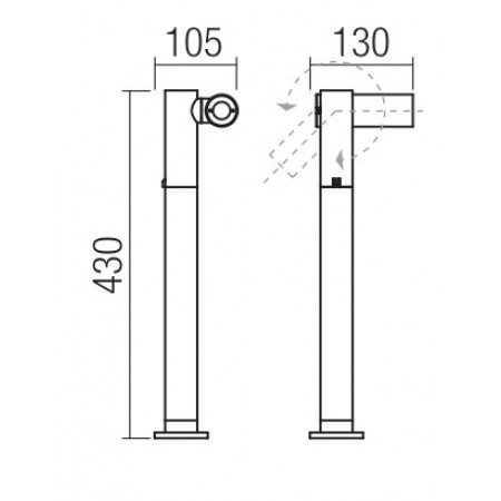външна лампа, спот лампа 9579 - Изображение 4