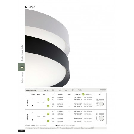 плафон P375841N (Ceiling lamp/40cm LED 4000K Black) - Изображение 5