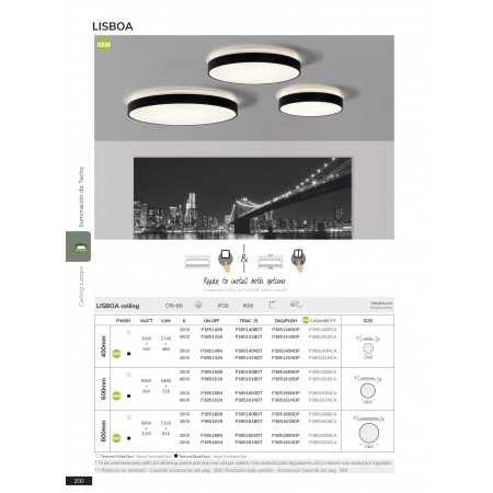 плафон P385181B (Ceiling  /80cm LED 4000K White) - Изображение 5