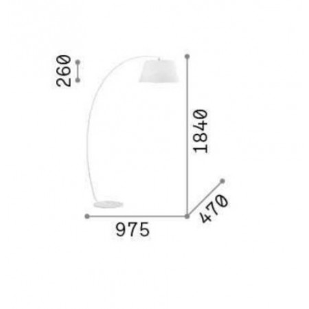 лампион / правостояща лампа PAGODA PT1 NERO - Изображение 2