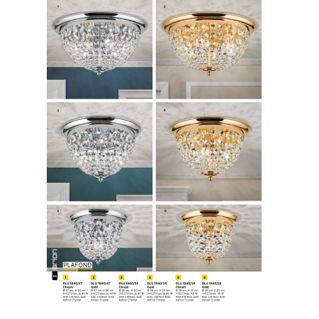 плафон DLU 1840/35 gold       (3xE27) - Изображение 6