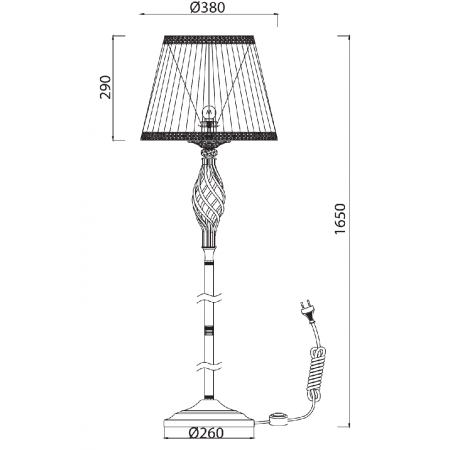 лампион / правостояща лампа RC247-FL-01-R (ARM247-11-R)