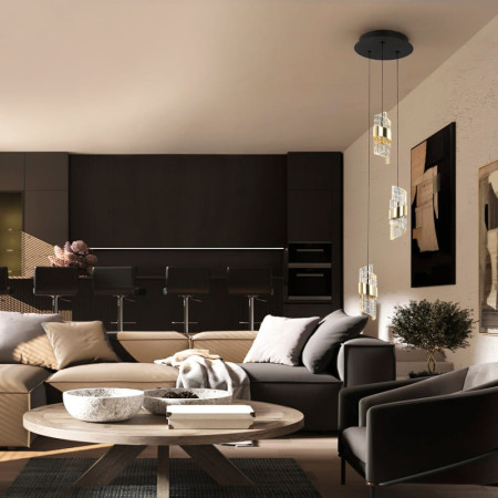 полилей 631622 ILIADA - LAMP 3L BLACK-GOLD - Изображение 2