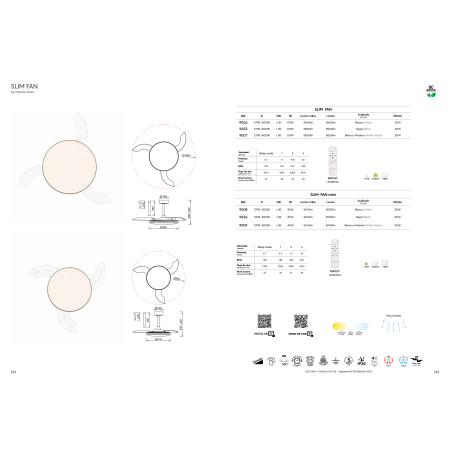 плафон 9007 Madera 50W 2700K-5000K 3000lm SLIM FAN - Изображение 7