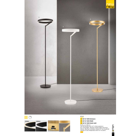 лампион / правостояща лампа Stl 12-1293 gold-matt(LED40W/2000lm/2CCT - Изображение 8
