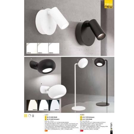 аплик Str 10-605 schwarz (LED1W/115lm/3CCT) - Изображение 7