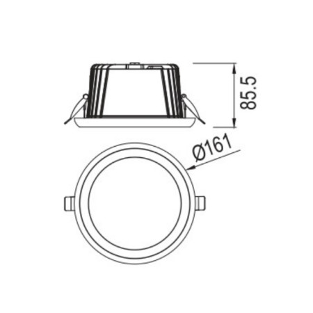 луничка / луна 9163 White 20W 2700K-3200K-4000K 1850lm TAMPA - Изображение 2