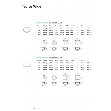 външна лампа TAURUS PT 05W WIDE SQUARE - Изображение 5