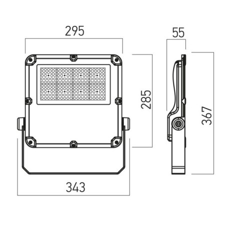 външна лампа FDI12NW80X150 DG - Изображение 2