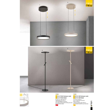 лампион / правостояща лампа Stl 12-1291 khaki (LED33W/3190lm/2700K) - Изображение 6