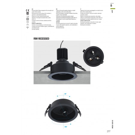 луничка / луна, спот лампа DLR01WW MWH - Изображение 6