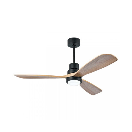 плафон 19141 PENDANT FAN BLACK NATURAL WOOD LED 15W