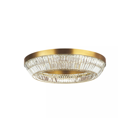 плафон 23049 55W 3000K METAL-CRYSTAL ANTIQUE BRASSA