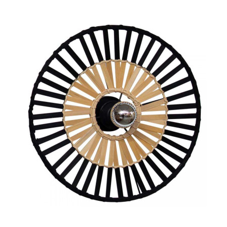 плафон, аплик 19253 CEILING LAMP E27 MAX 40W BLACK BAMBOO