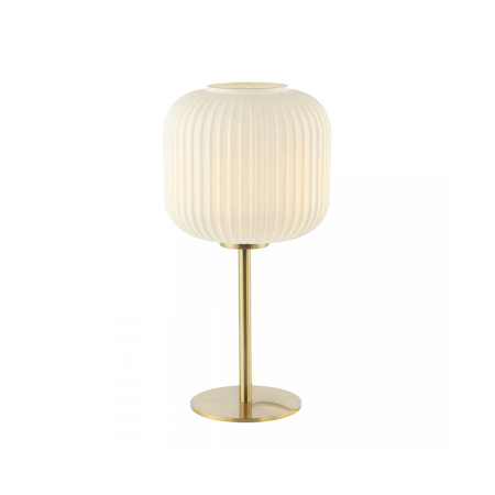 настолна лампа 20252 TABLE LAMP E27 MAX 25W METAL GLASS WHITE GOL