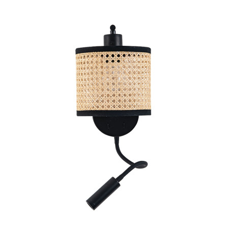 аплик 20355 WALL LIGHT LED 3W+E27 MAX 40W 3000K BUSH BLA