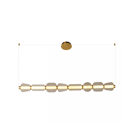 полилей 23065 PENDANT LED LIGHT 37W 3000K METAL-GLASS, GOL