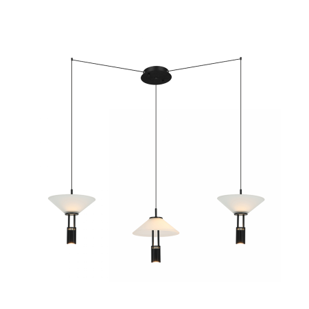 полилей 23200 PENDANT LED LIGHT 28W 3000K ALUMINIUM BLACK