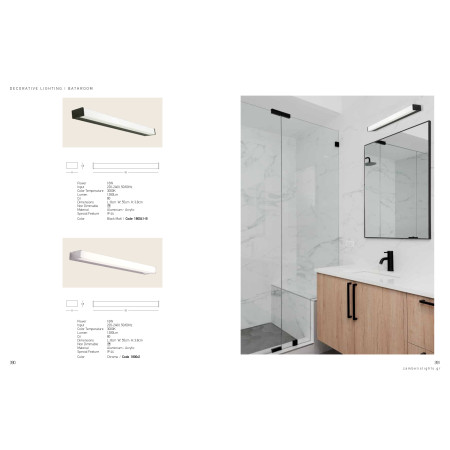 аплик 180041-B WALL LIGHT LED 16W 3000K BLACK - Изображение 4