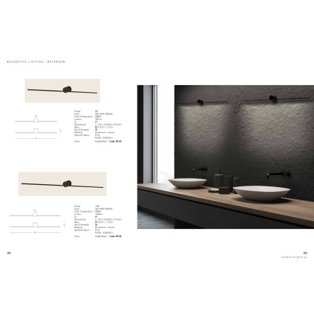 аплик 20145 SCONCE LIGHT LED 9W 3000K ALUMINIUM BLACK - Изображение 3