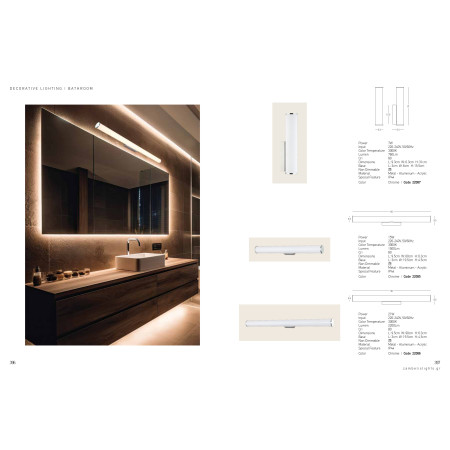 аплик 22087 LED WALL LIGHT 7W 3000K ALUMINIUM IP44 - Изображение 3