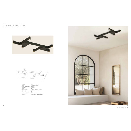 плафон 23042 CEILING LED LIGHT 23W 3000K METAL-ALUMINIUM - Изображение 4