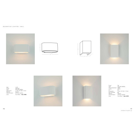 аплик 25382 WALL LIGHT 1xG9 MAX 25W UP-DOWN LIGHTING PUR - Изображение 4
