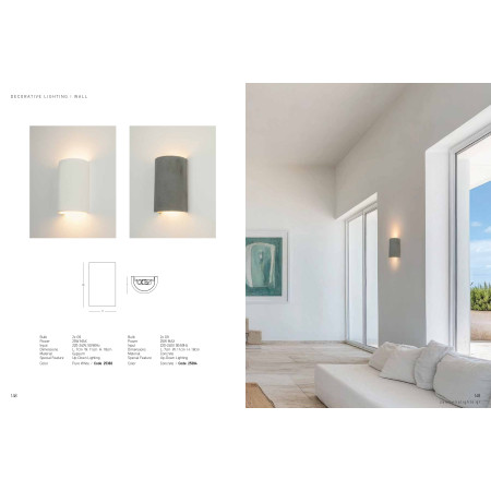аплик 25383 WALL LIGHT 2xG9 MAX 25W UP-DOWN LIGHTING PUR - Изображение 3