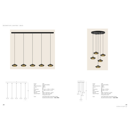 полилей 25452 PENDANT LED LINE LIGHT 45W 3000K BLACK BASE - Изображение 2