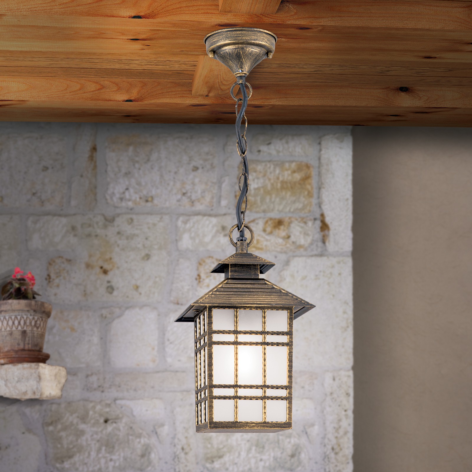 Външен пендел в стил рустик